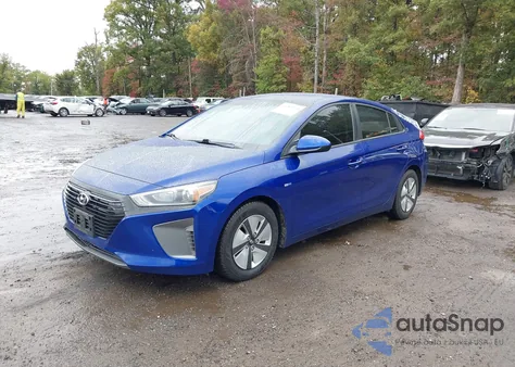 2019 Hyundai Ioniq Hybrid Blue from USA, damaged, VIN KMHC65LC5KU110483